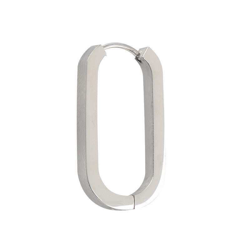 Women's & Men's Stainless Steel U-shaped Titanium Ear Fashion Earrings