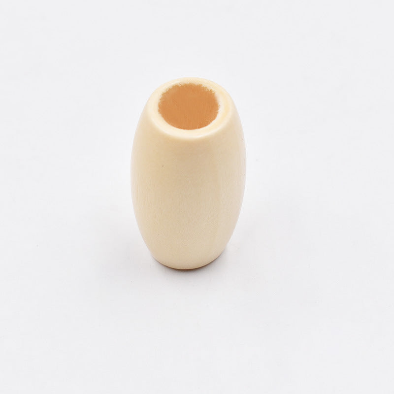Colorful Wooden Bead Wig Hollow Braid Jewelry Accessories