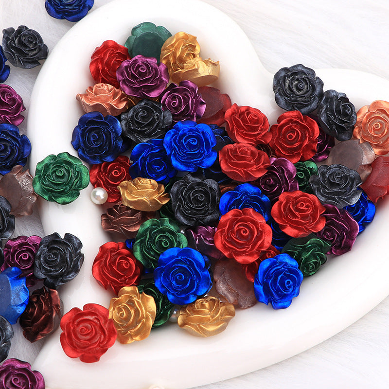 Rose Making Phone Shell Stickers Cream Jewelry Accessories