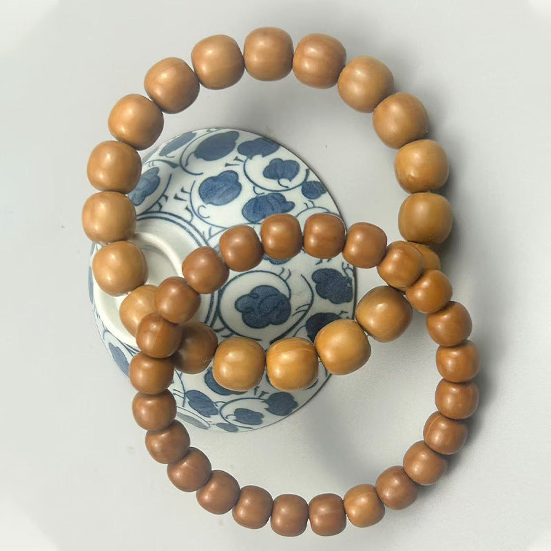 Walnut Carved Old-fashioned Crafts Hand Pieces Buddha Bracelets