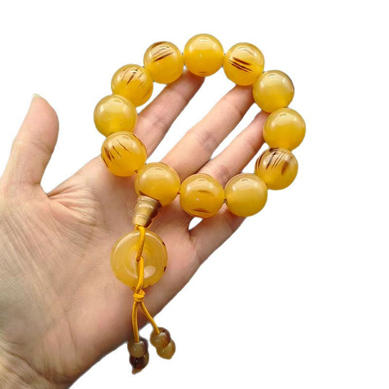 Imitation Horn Round Beads Abacus With Pendants