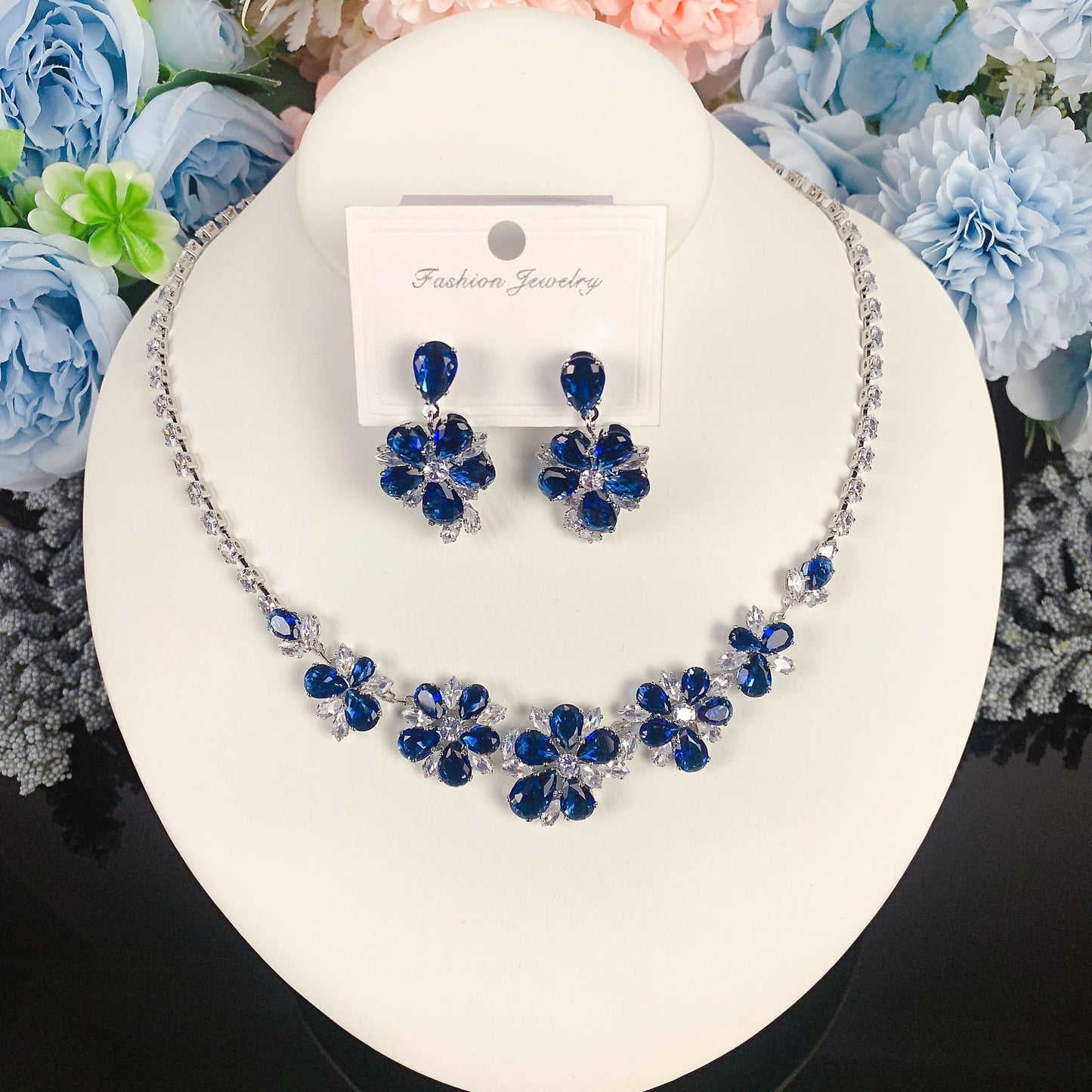 Luxury Light Elegant Zircon Bridal Classic Necklaces