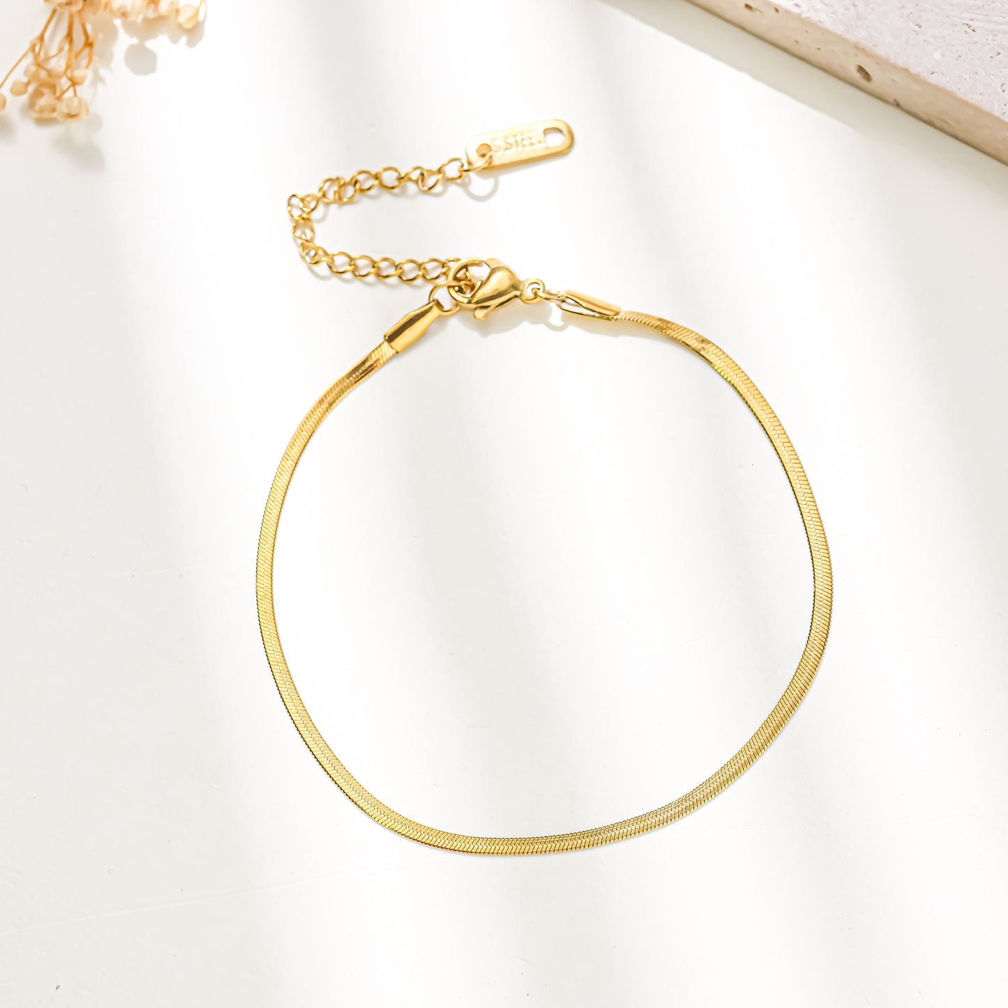 Stainless Steel Blade Chain Like Flat Bracelets