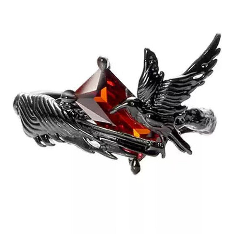 Funny Cute Little Monster Open Ended Pinky Ring