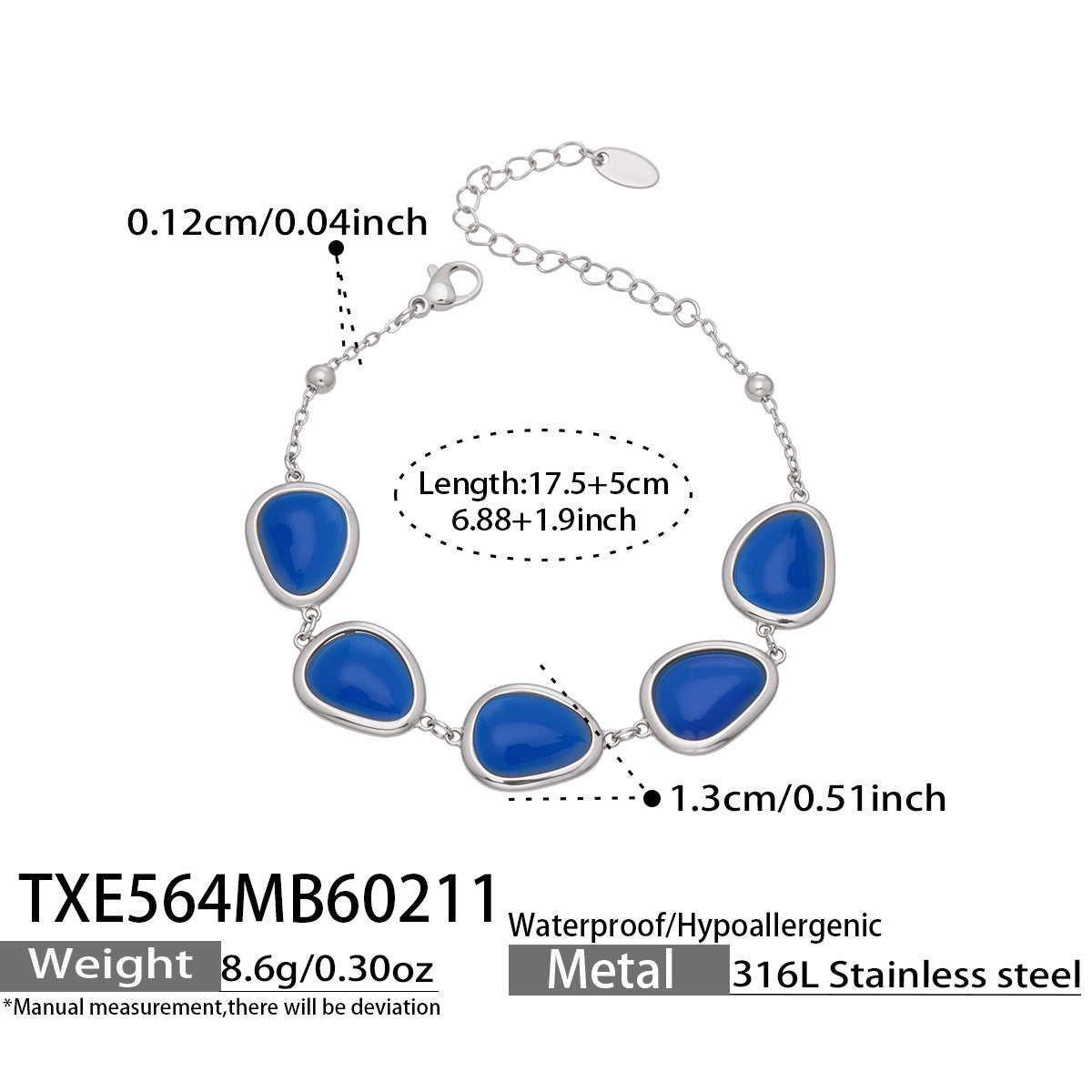 Li Affordable Luxury Style Cut Water Drop-shaped Opal Female Stainless Necklaces