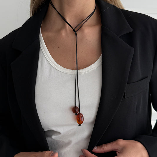 Women's Ethnic Style Transparent Resin For Simple Personality Necklace