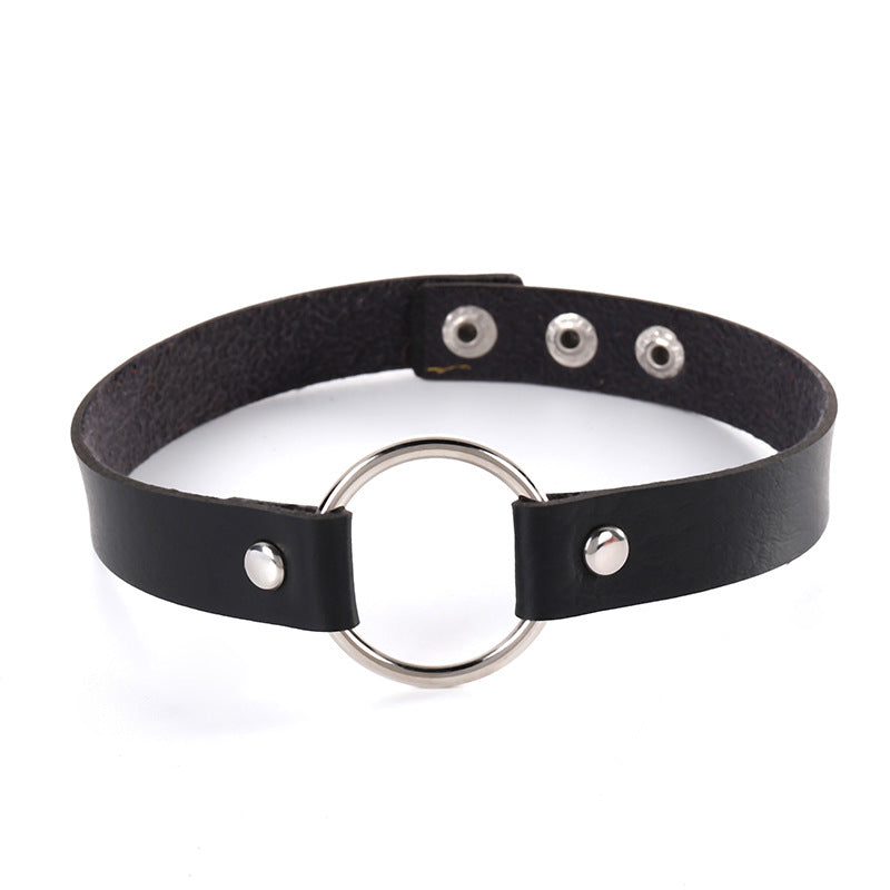 Style Trend Street Snap Punk Leather Rivet Rings