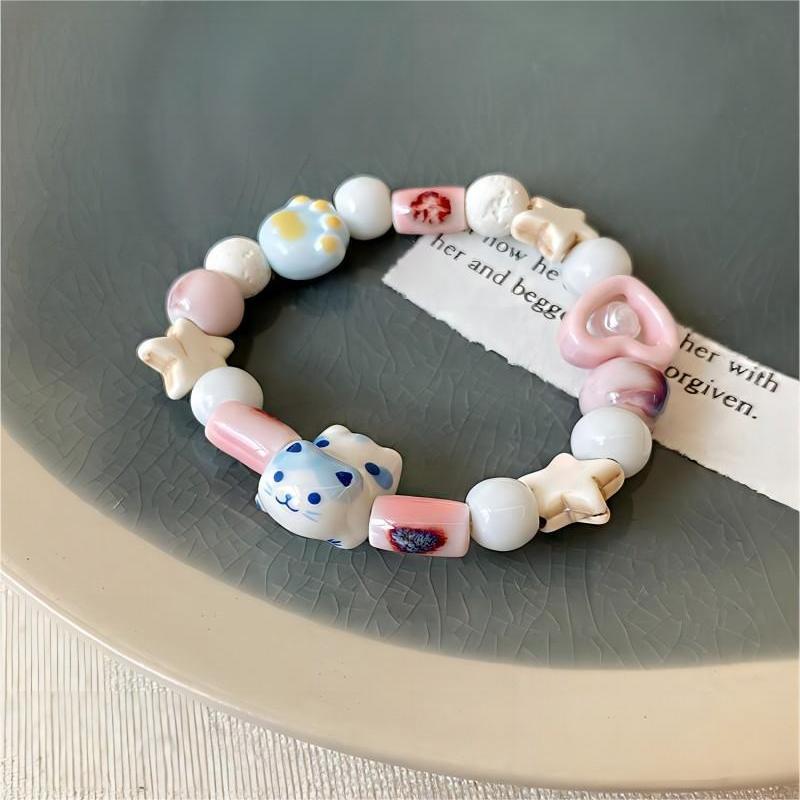 Dopamine Beaded Niche High Sense Geometric All Match Imitation Bracelets