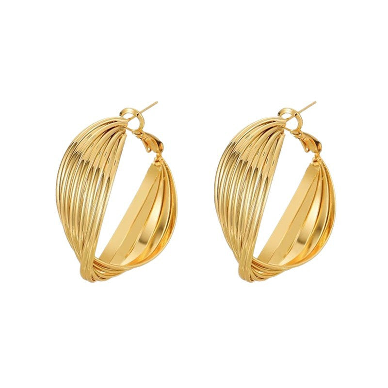 Women's Luxury Gold Fashionable High Sense Ear Rings