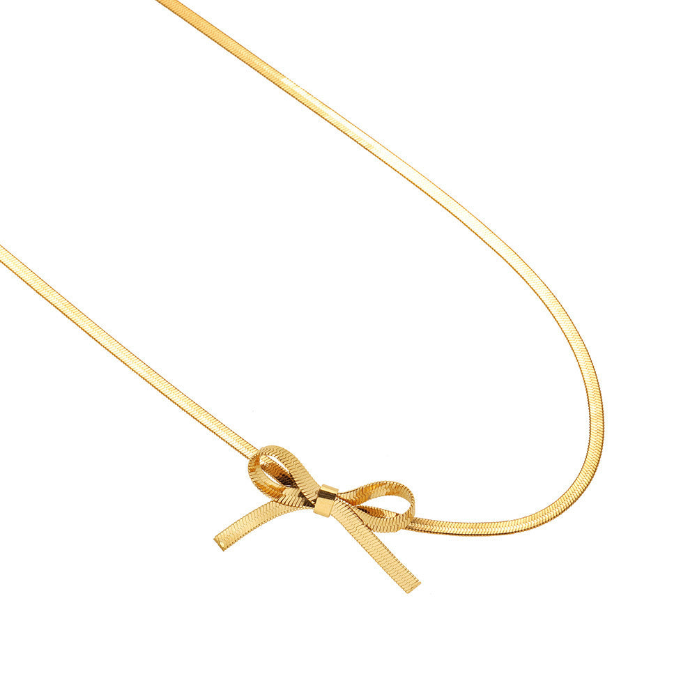 Snake Bones Chain Butterfly Fresh Sweet Necklaces