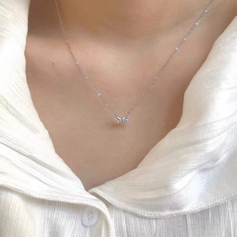 Sterling Sier Bow Gold Style Special Necklaces