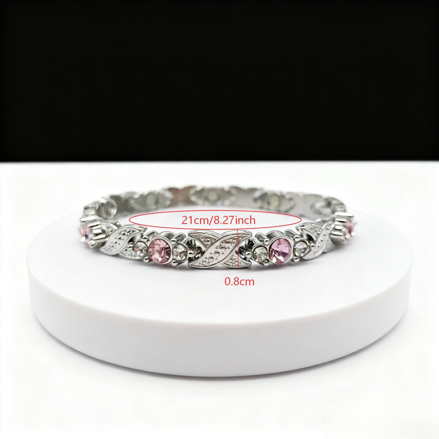 Women's Fashion Detachable Cross Magnet Diamond Magnetic Bracelet