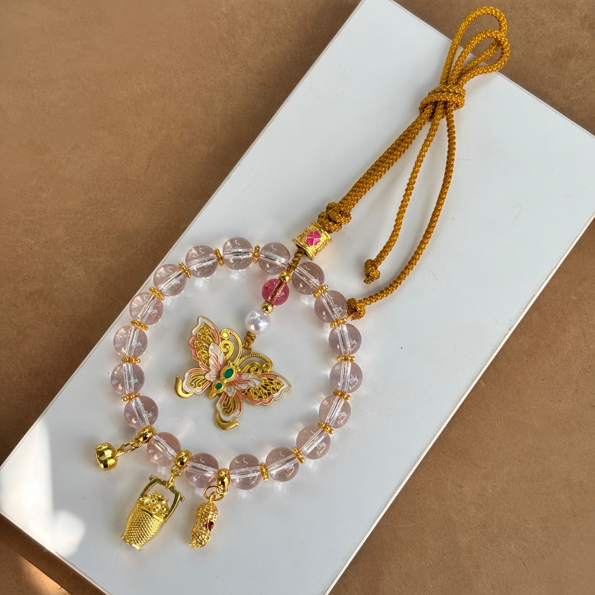 Citrine Package Car National Style Hair Hanging Ornaments