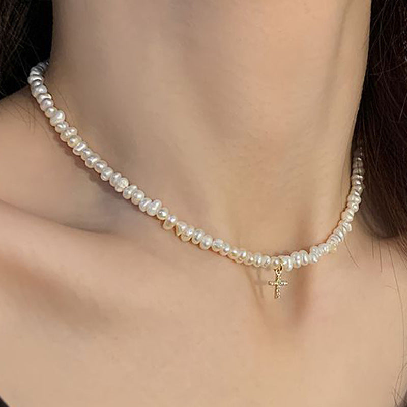 Women's Stitching Heart Clavicle Chain Light Luxury Necklaces