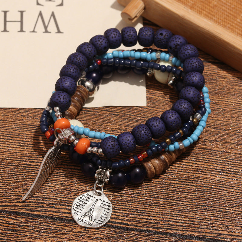 Women's Bohemian Beads Wings Personalized Ethnic Style Bracelets