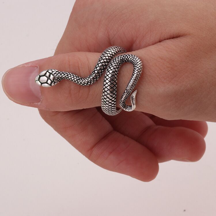 Elegant Cool Snake Retro Unisex Source Rings