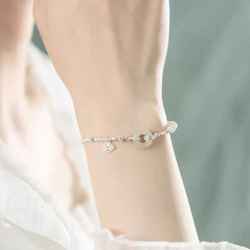 Trendy Imitation Chalcedony Safety Buckle Female Bracelet