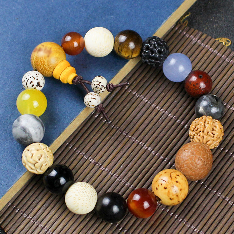 Women's & Men's Bodhi Seeds Eighteen Prayer Beads Tourist Scenic Spot Stall Bracelet