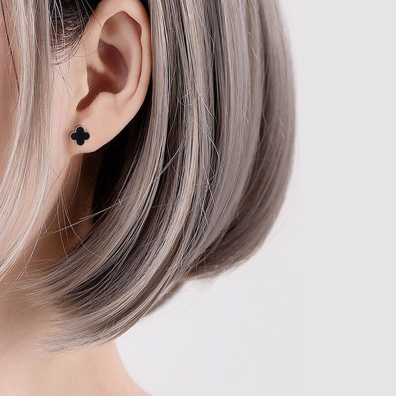Women's Sier Needle Korean Simple Niche Temperament Stud Earrings