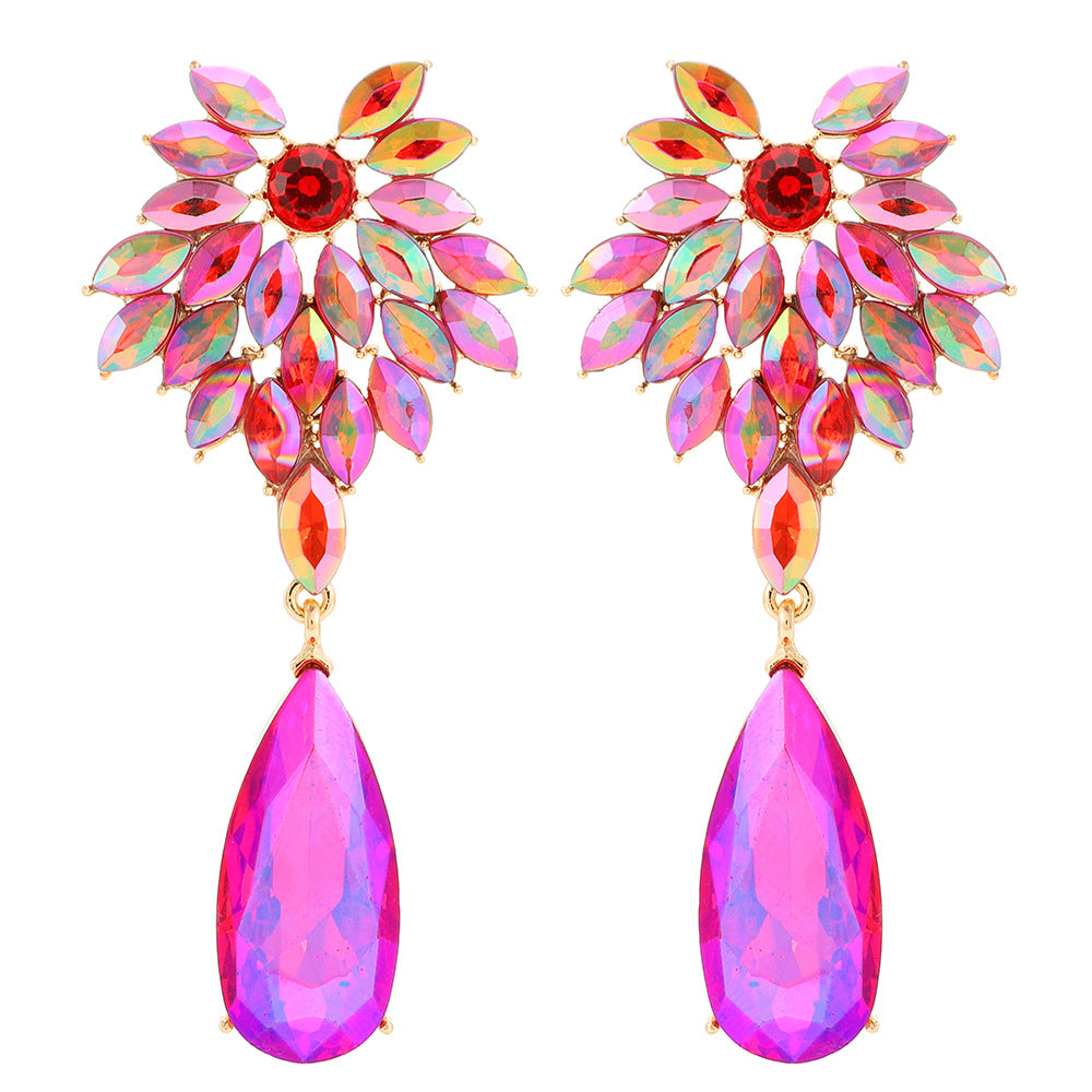 Fashion Shining Rhinestone Water Drop Large Pendants