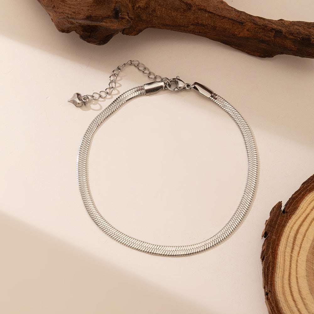 Women's Titanium Steel For Light Luxury Versatile Style Bracelets