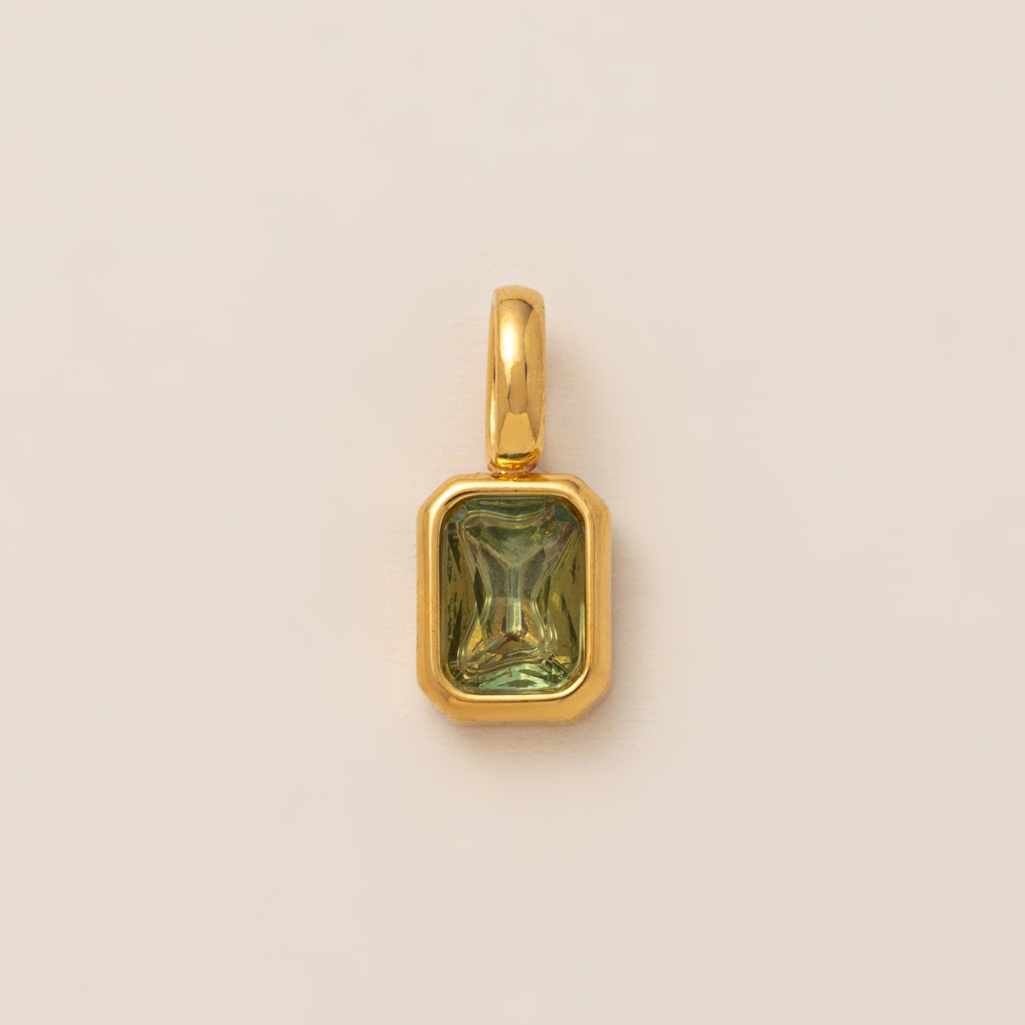 Birthstone Parts Female Twee Square Zircon Necklaces