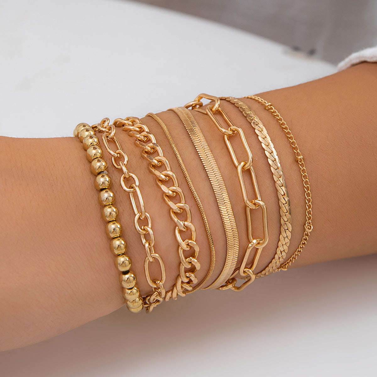 Women's Heart Suit Sweet Cool String Beads Bracelet