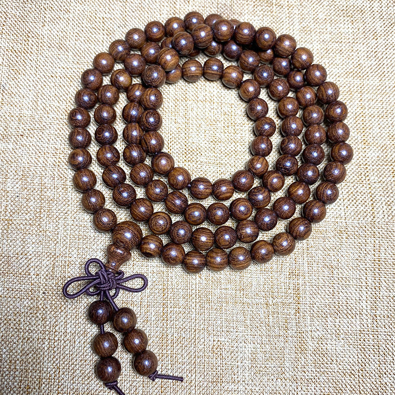 Women's & Men's Gold Sandalwood For Beads In Large Bracelet