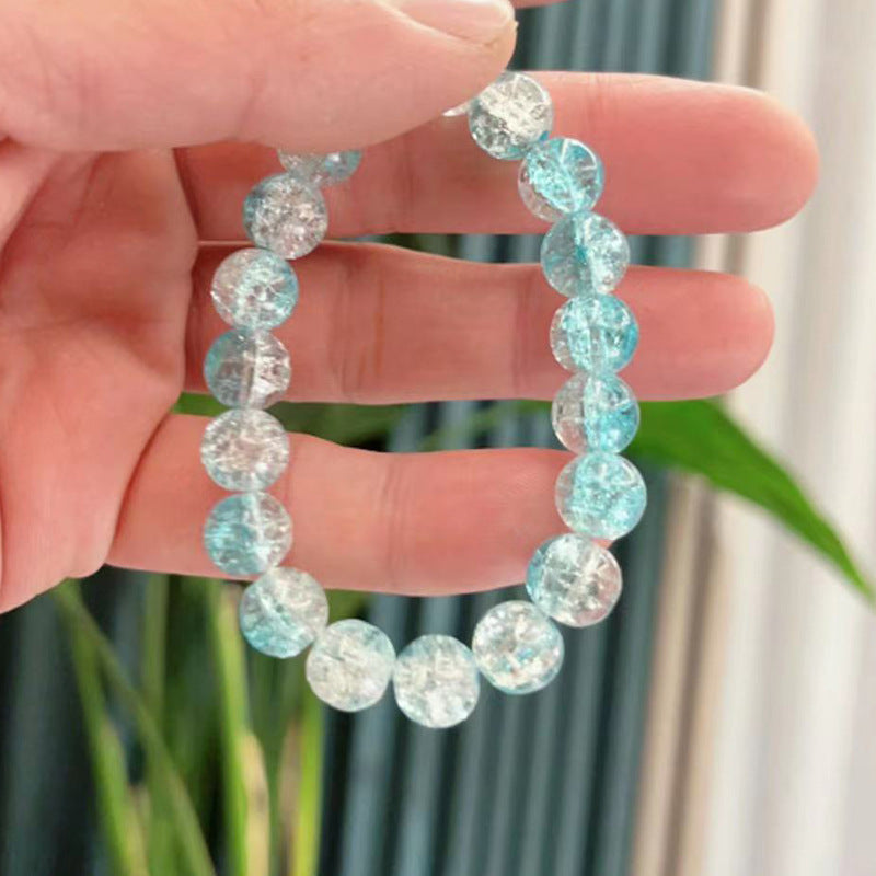 Glass Chipping Beads Gradient Color Micro Bead Bracelet