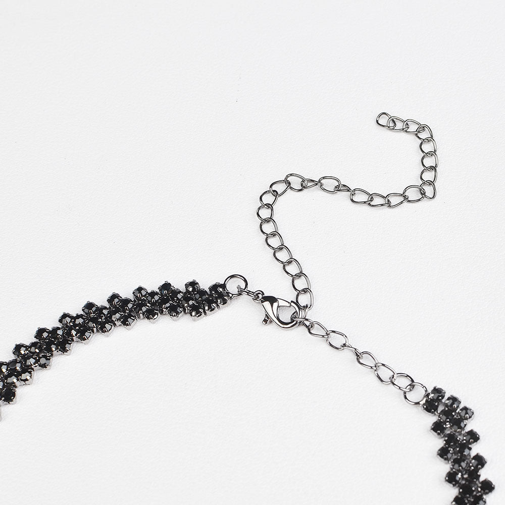 Simple Full Diamond Collar Personalized Clavicle Chain Trendy Necklaces
