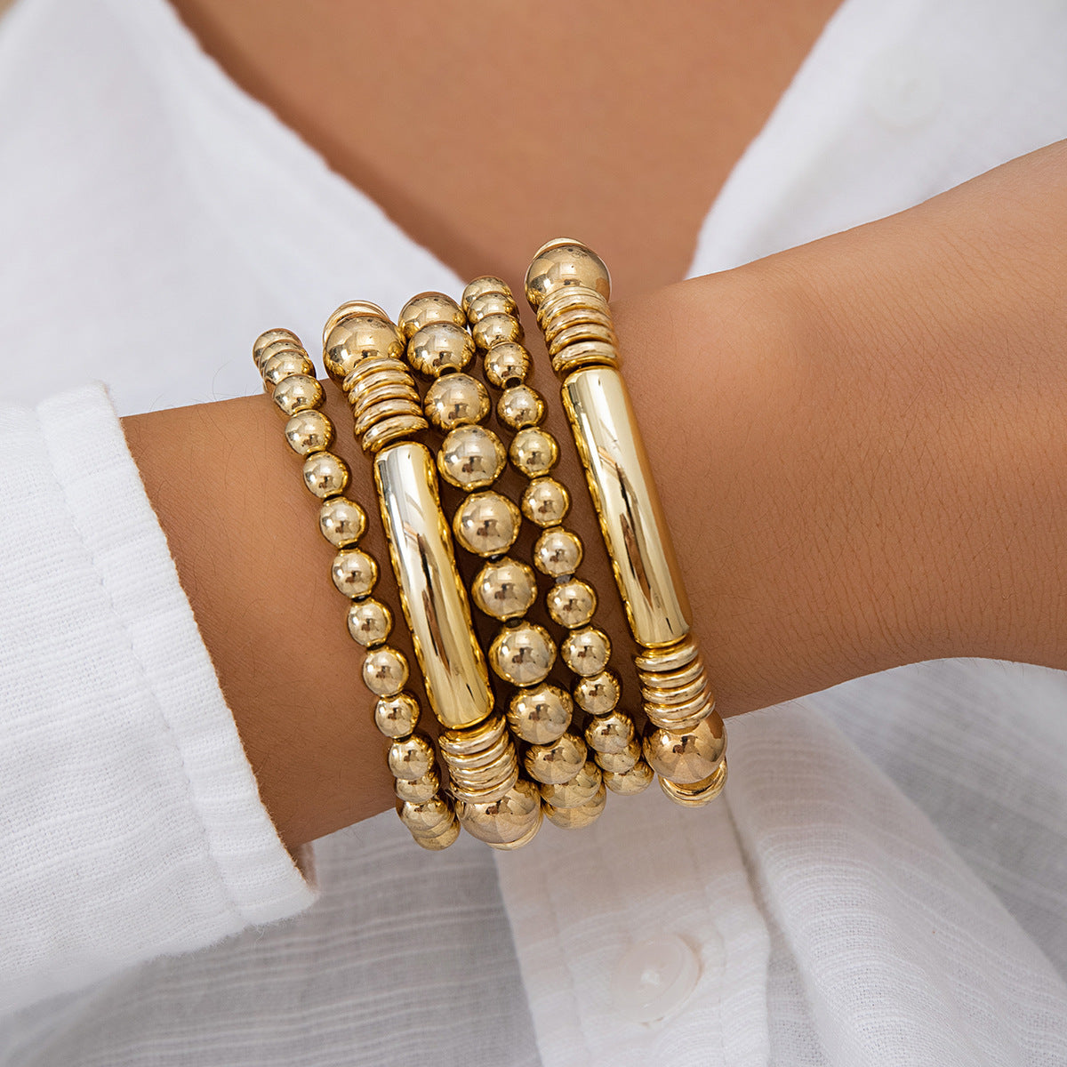 Women's Heart Suit Sweet Cool String Beads Bracelet