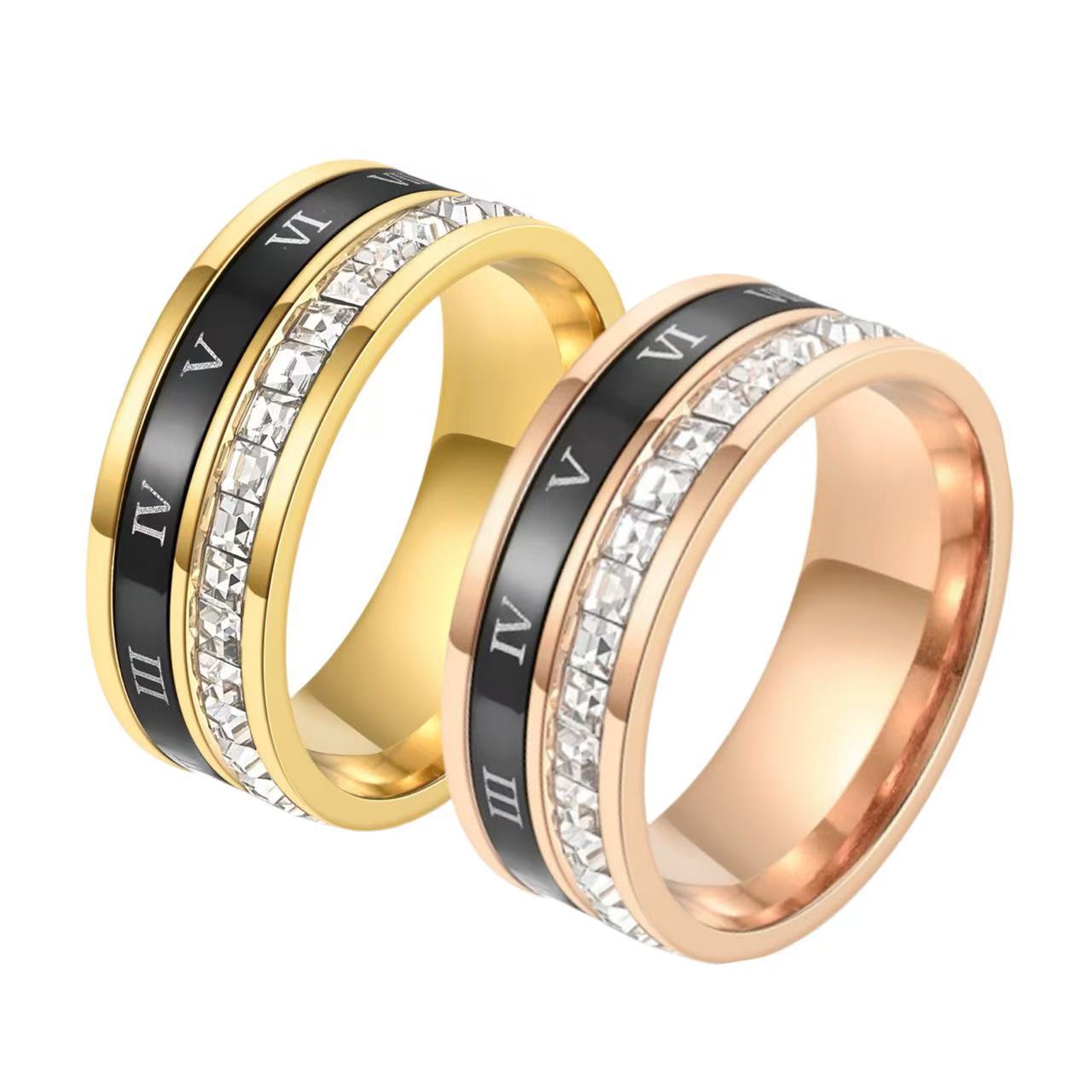 Stainless Steel Advanced Starry Roman Digital Rotating Bracelets