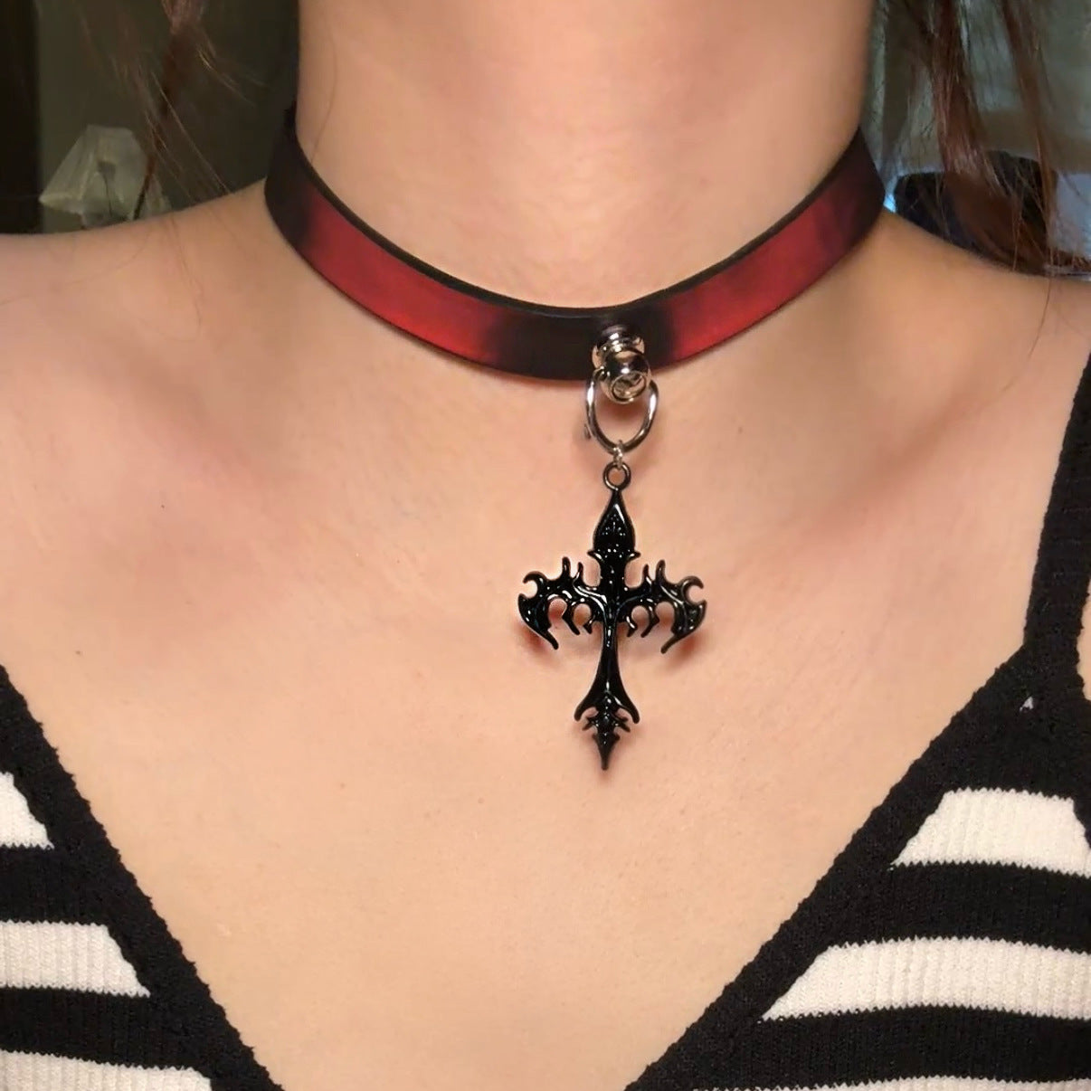 Paw Hot Soft Leather Trendy Cool High-grade Collar