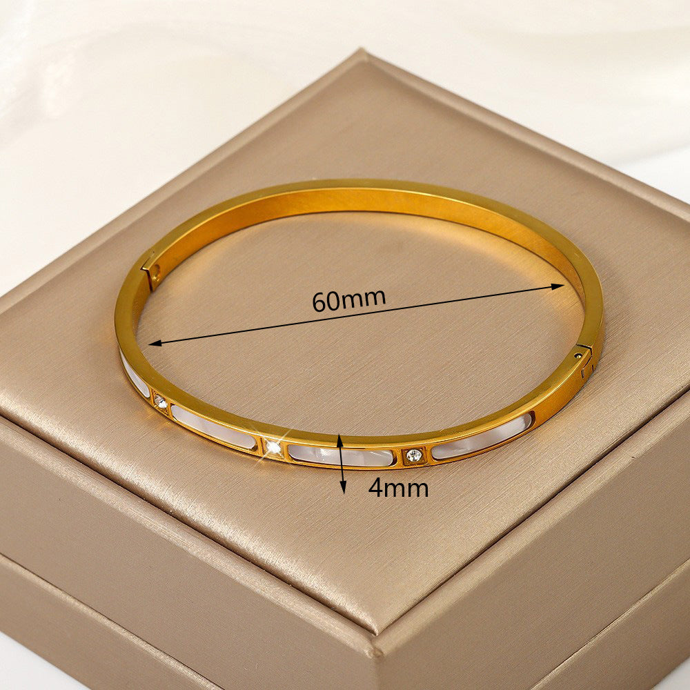 Titanium Steel Stainless Real Gold Furnace Bracelets