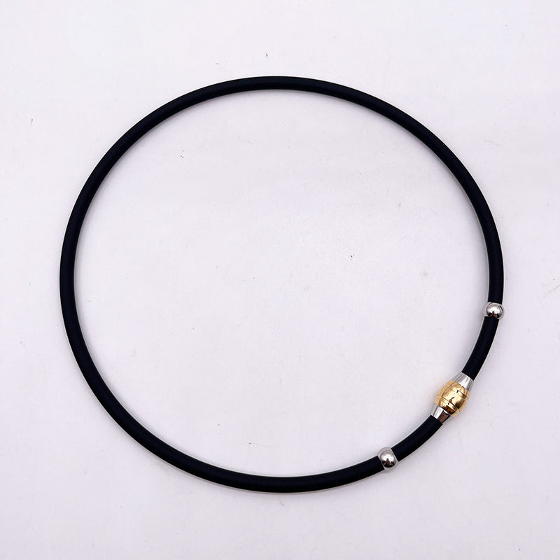 Simple Choker Male Silicone Female Couple Necklaces