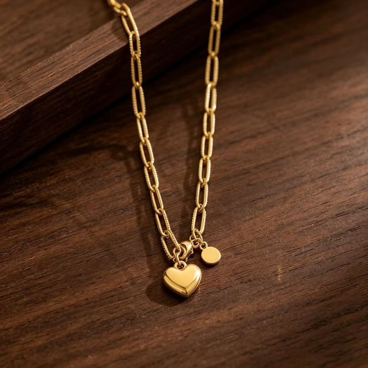 Simple Stainless Steel Love Female Girlfriends Necklaces
