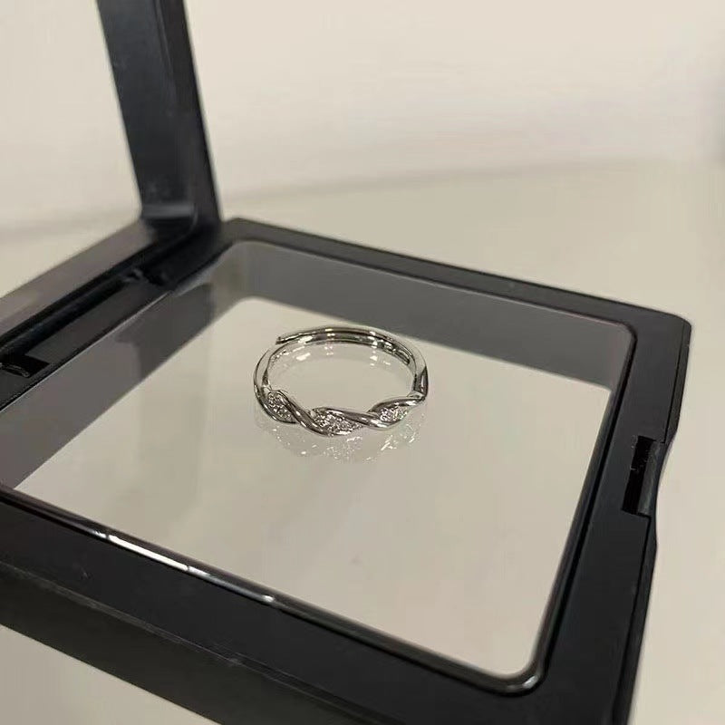 Mobius Female Fashion Adjustable Girlfriends Lovers Wild Geometric Design Couple Rings