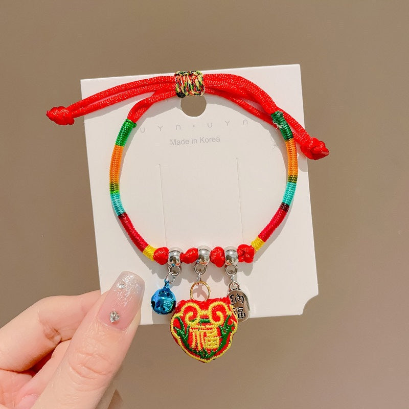 Children's Dragon Boat Festival Colorful Rope Chic Carrying Strap Batch Bracelet