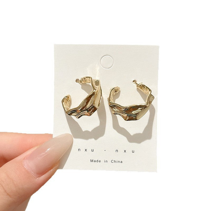 Pearl Frosty Style Temperament Entry Lux Ear Clip High-grade Earrings