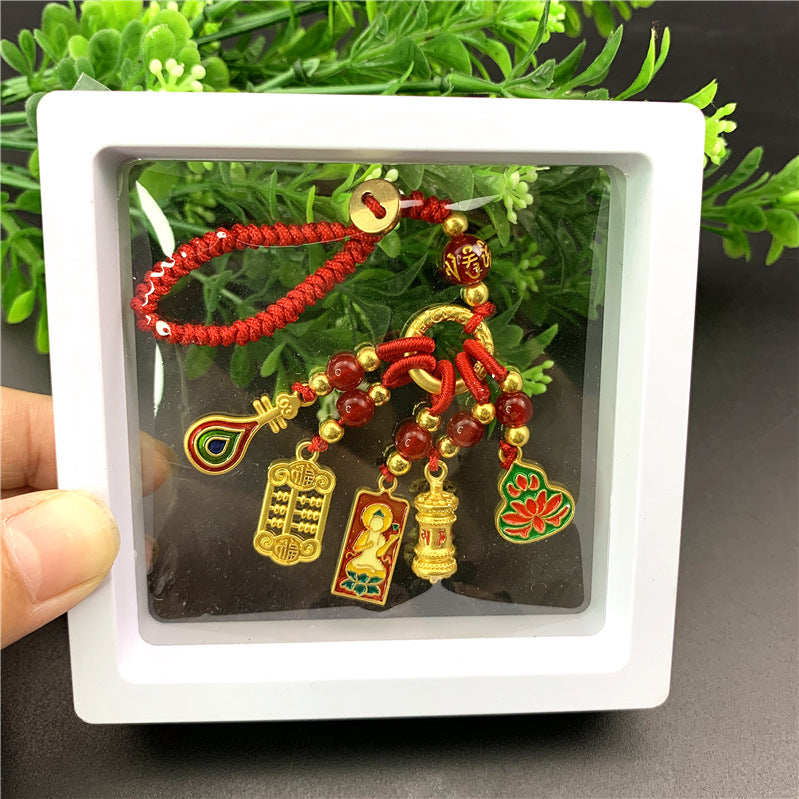 Copper Couple National Fashion Enamel Dripping Oil Hanging Ornaments