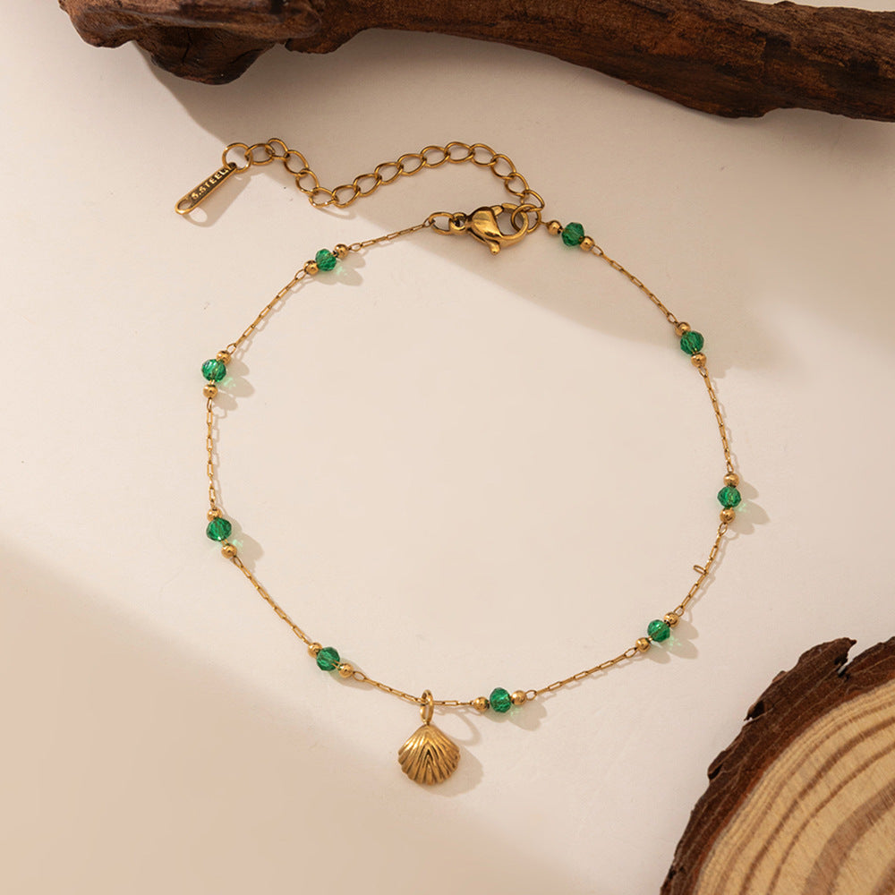 Women's Steel High-grade Gold Does Not Fade Anklets