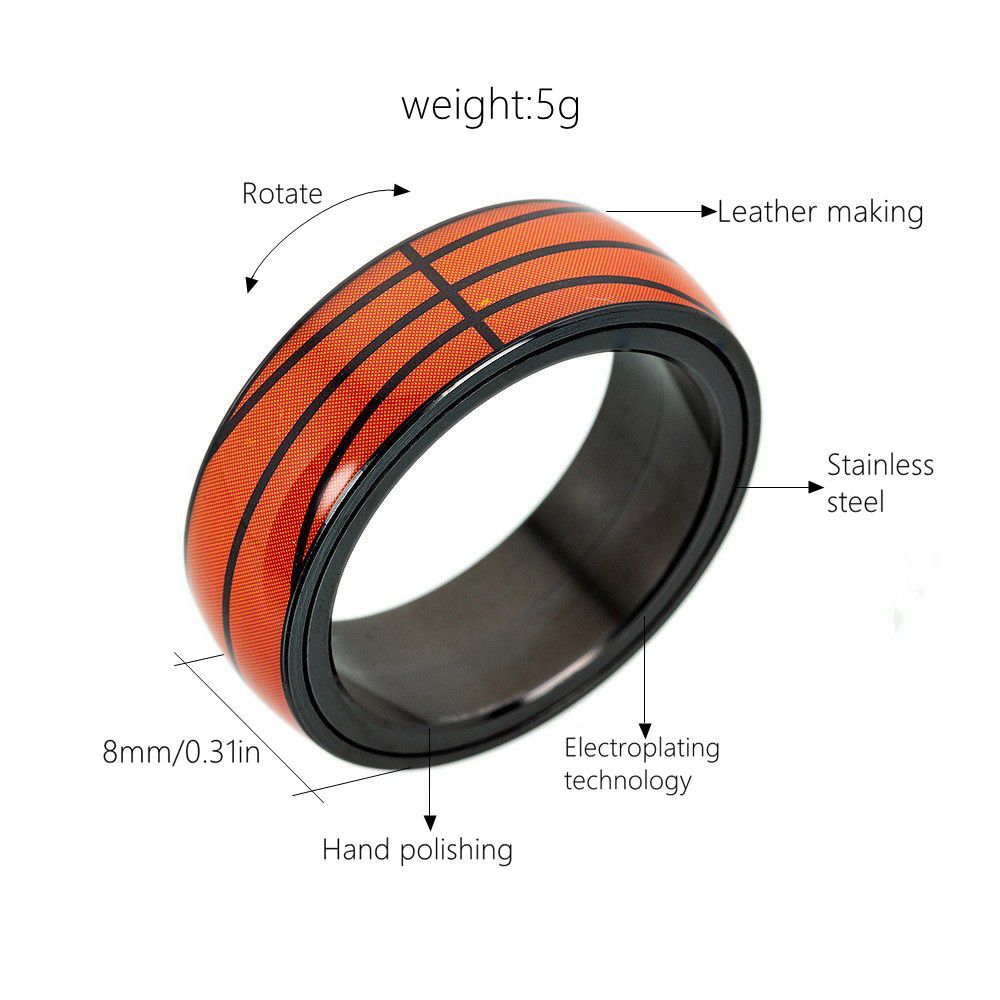 Rotatable Football Basketball Rugby Baseball Match Rings