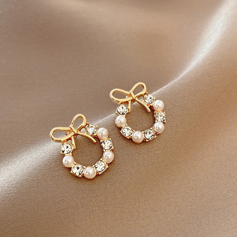 Women's Low Price Light Luxury Premium Temperamental Pearl Eardrops Rings