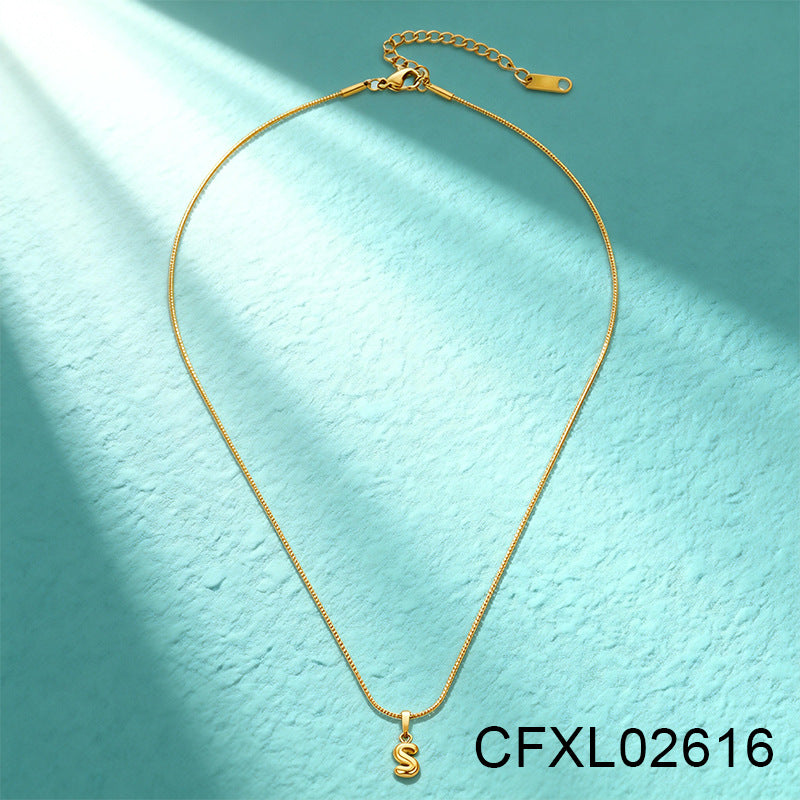 Women's Light Luxury High-grade Titanium Steel Simple Geometric Necklace
