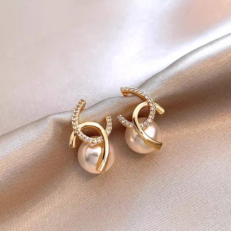 Quality Sier Korean Style Simple Light Stud Earrings