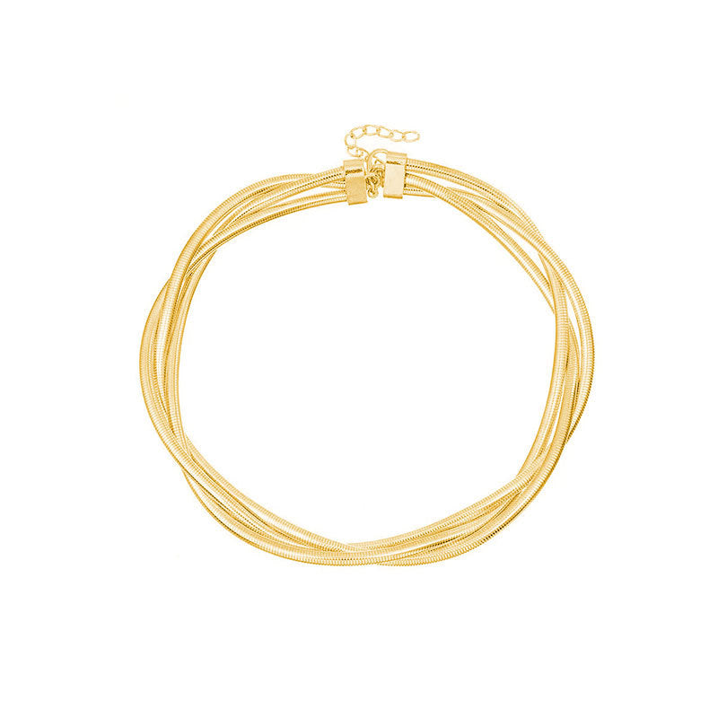 Winding Spring Light Luxury High-grade Metal Necklaces