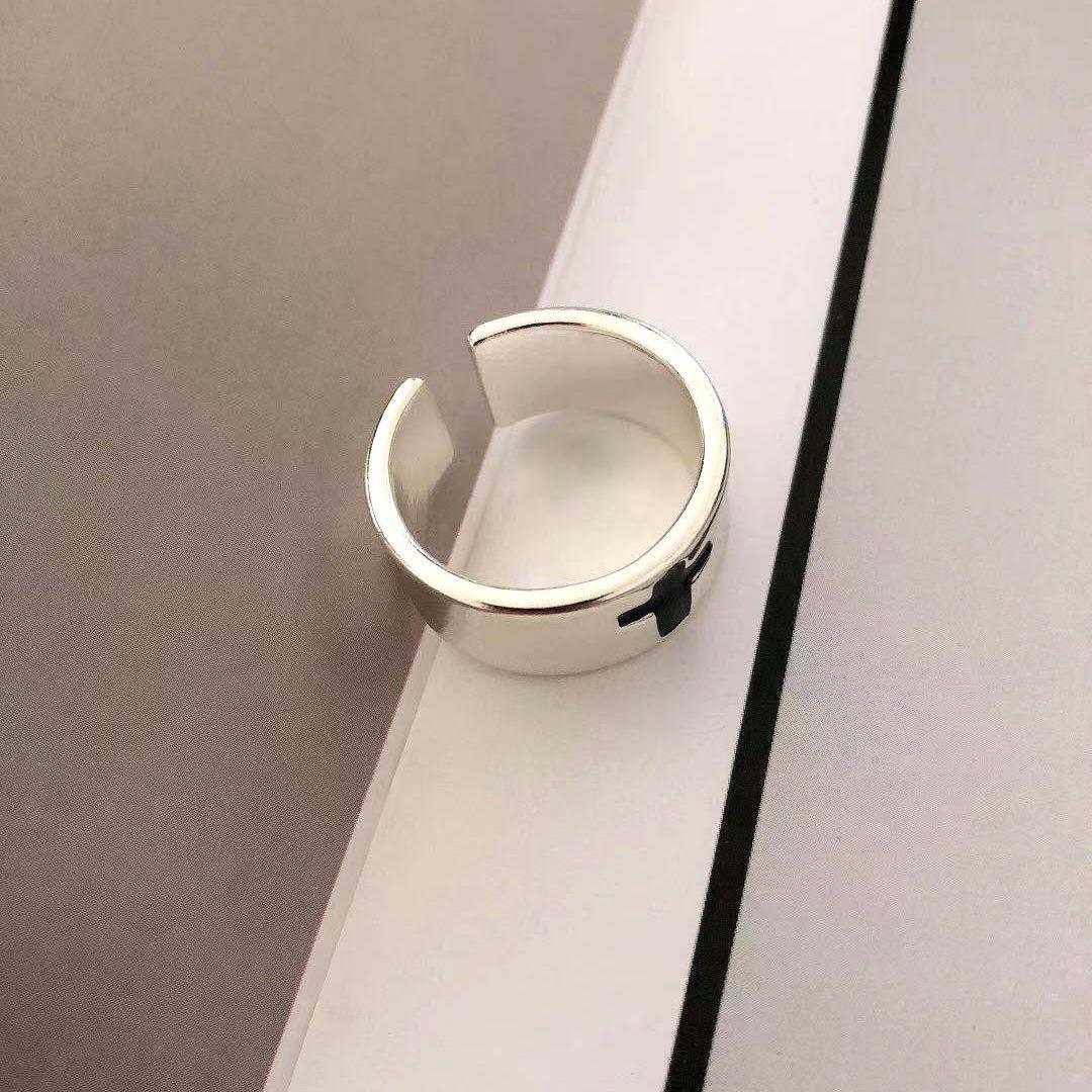 Gold Cross Simple Graceful Index Finger Rings
