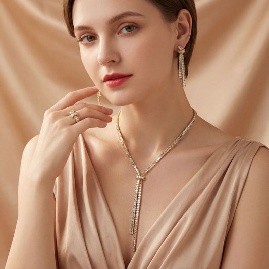 Women's Beauty Claw Chain Zircon Simple Geometric Box Banquet Dress Luxury Rings