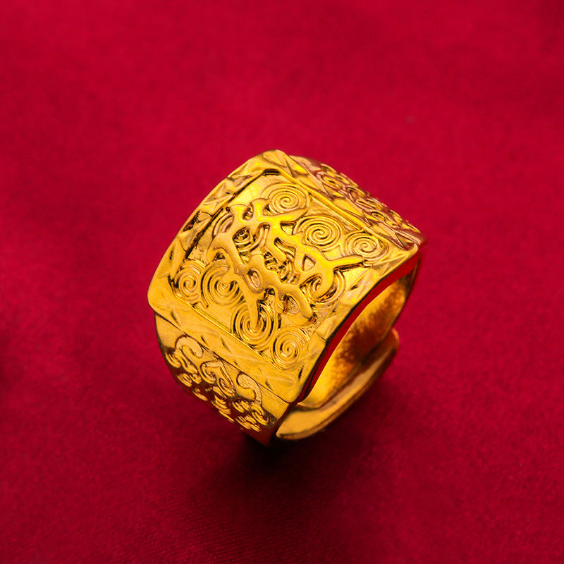 Domineering Fu Fa With Chinese Character Rings