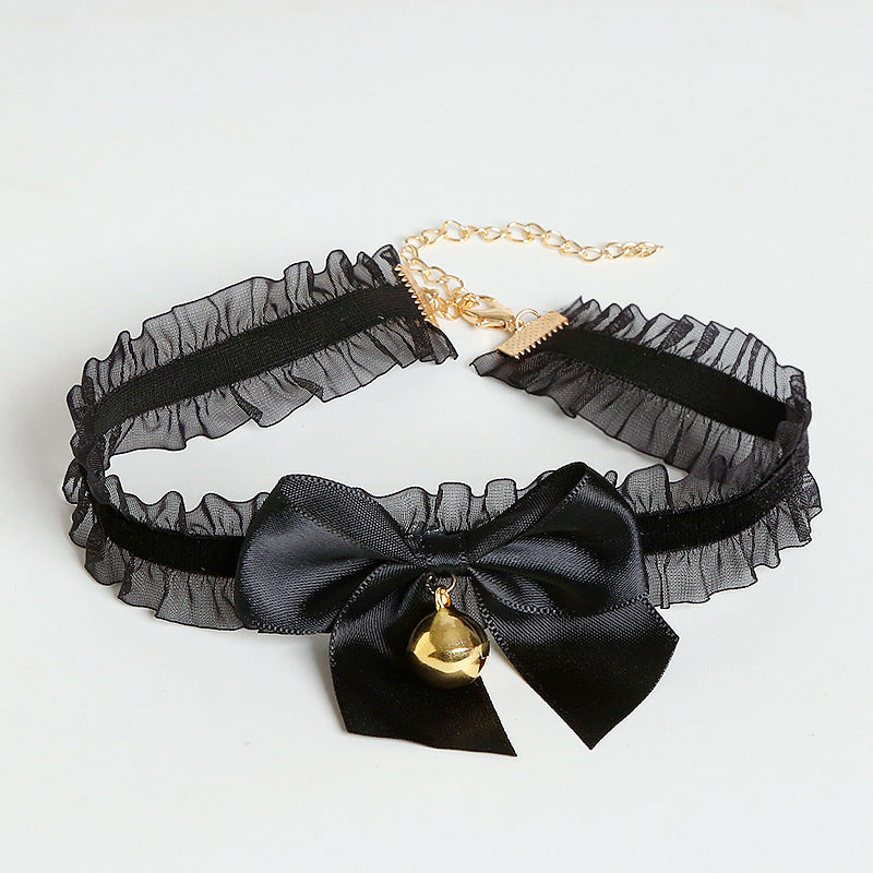 Princess Bow Lace Wristband Neck Chain Collar